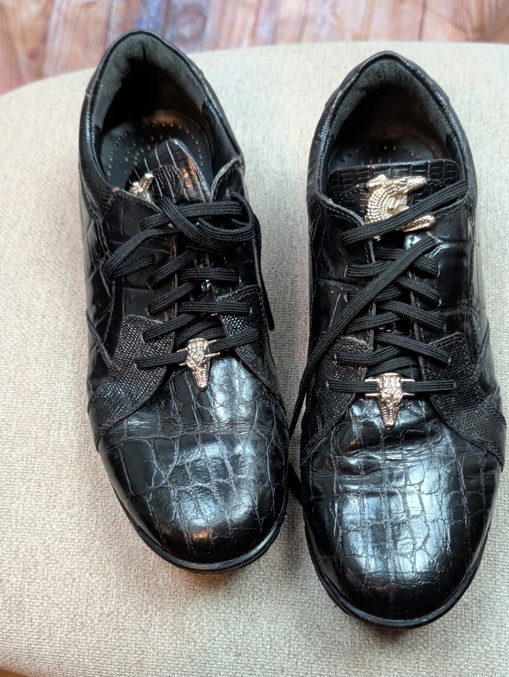 Giorgio Brutini Alligator Print Dress Shoes Men's Size 9